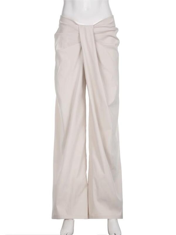 HOUZHOU-pantalones holgados de gran tamaño para mujer, ropa de calle femenina, estilo japonés Vintage, estética coreana, Harajuku