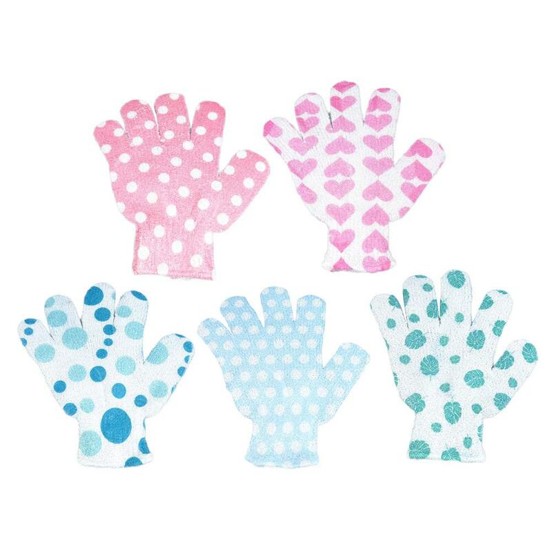 子供用の5つの指先用手袋,シャワータオル,バックウォッシュ,エラスティック,家庭用品,l5b6, 1ユニット