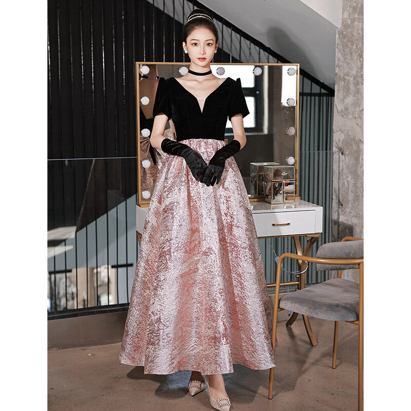 Elegant Prinecess Pink Prom Dress Long A-Line Wedding Gowns Women Sweetheart Formal Party Toast Clothing Robes De Soirée