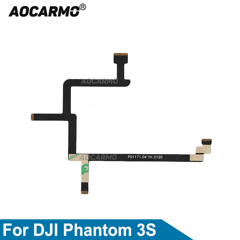 Aocarmo untuk DJI Phantom 3S Gimbal Flex Kabel Datar Suku Cadang Perbaikan Penggantian Drone