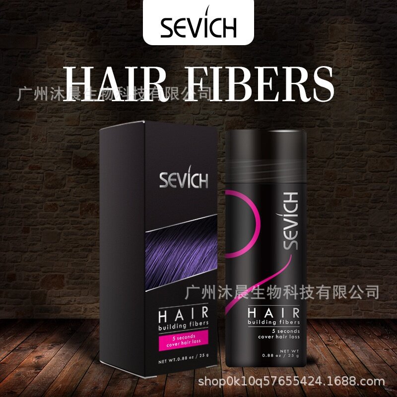 يمكن التخلص منها سريع كثيفة الشعر النبات سميكة الألياف الشعر مسحوق sevich ألياف الشعر زجاجة 25g