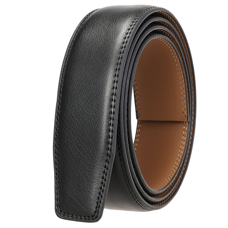 Nova marca de luxo cintos para homens alta qualidade cinta masculina cintura couro genuíno ceinture homme, sem fivela 3.5cm