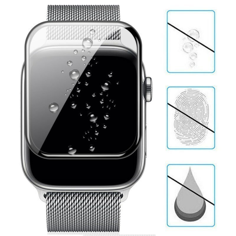 Protecteur d'écran 3D, pour Apple Watch série 7 41mm 45mm 42mm/38mm, Film en verre non trempé, accessoires iwatch 6 5 4 3 Se 40mm 44mm