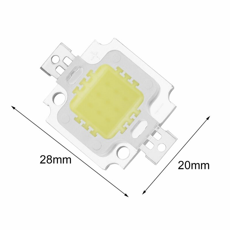 순백색 COB SMD LED 칩 투광 조명 램프 비드, 10W 고품질, 전세계 매장, 1 개