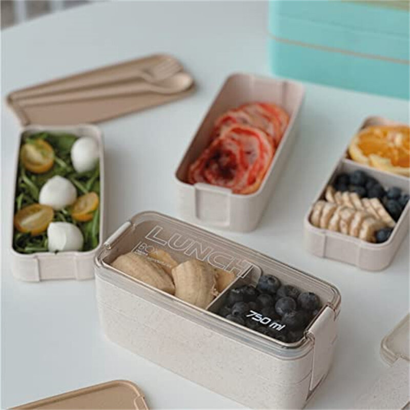 Dla dzieci pojemnik Bento szczelne pojemniki na Lunch śliczne pudełka na kanapki dla dzieci pałeczki zmywarka kuchenka mikrofalowa Lunch pojemnik na jedzenie