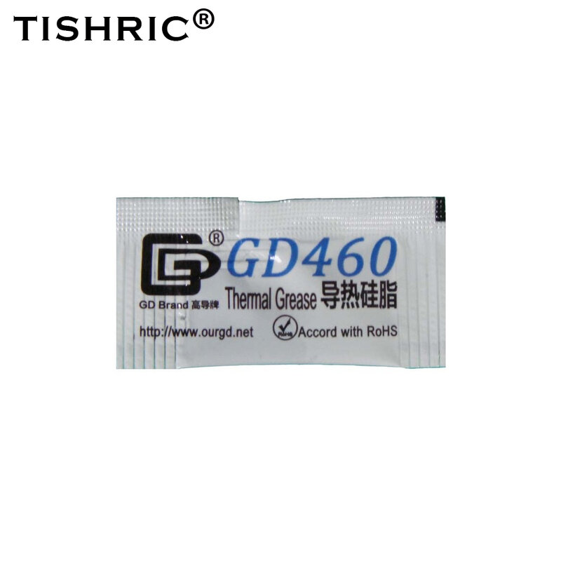 TISHRIC-Pâte de graisse thermique pour processeur, plâtre de refroidissement d'ordinateur, CPU, dissipateur de chaleur, GPU, GD460, 0.5g, 1g, 3g, 7g, 20g, 100g
