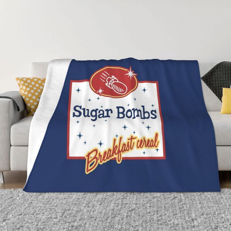 Sugar Bombs Logo (Full) Throw Blanket Fluffy Shaggy Soft Big Fashion Sofas wednesday Blankets