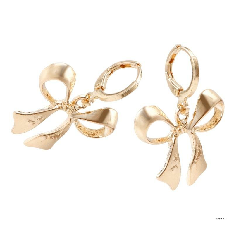 Boucles d'oreilles géométriques en métal plaqué or, accessoires bijoux élégants mignons