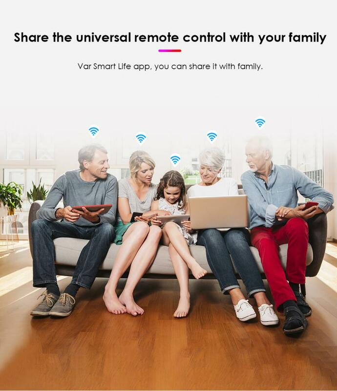 Télécommande Tuya Smart IR pour Smart Home, Smart Life, Tournesol, Remplacer TV, DVD, AUD, AC, Télécommande nous-mêmes avec Alexa, Google Home