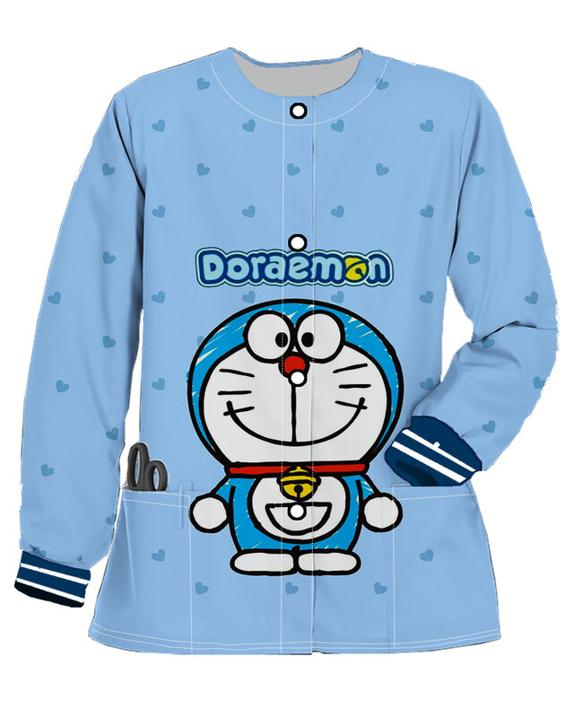Cardigan Bomber Jackets Y2k Clothes Women Button Doctor's Uniform Nurse Clothing Women Trends 2023 Korean Autumn Pocket Tops