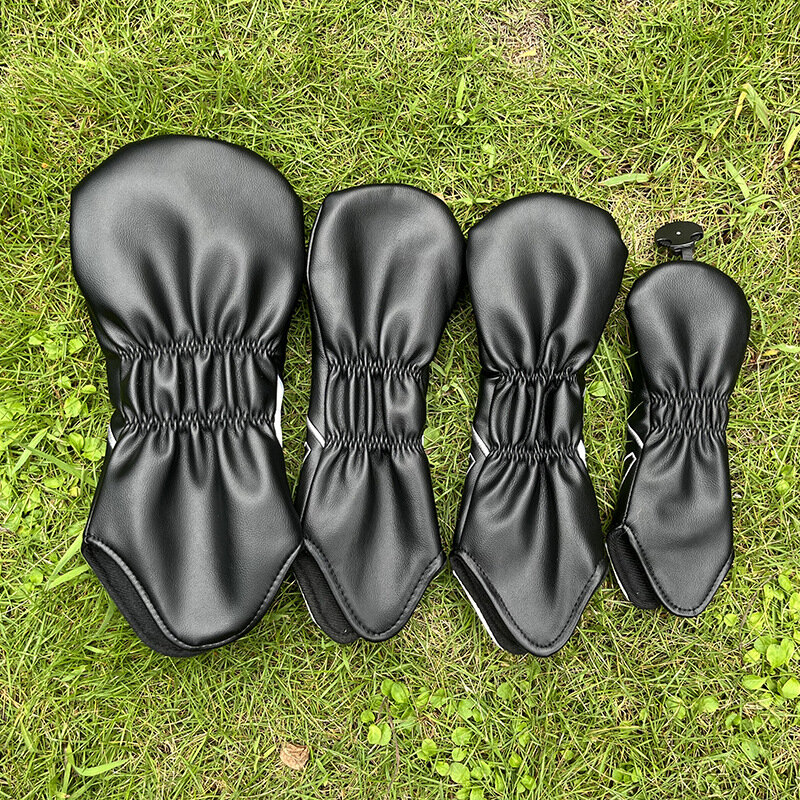 V-образный дизайн, чехлы для головы для водителей #3 #5, гибридные черные, белые, американский дизайн, искусственная кожа для мужчин и женщин, головной убор для гольф-клуба