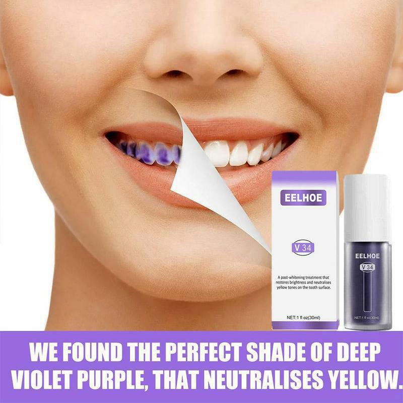 ยาสีฟัน V34 2023การซ่อมและทำความสะอาดปากฟันใหม่30มล. เครื่องมือขจัดคราบยาสีฟันยาสีฟันสูตรฟันขาว T5P7