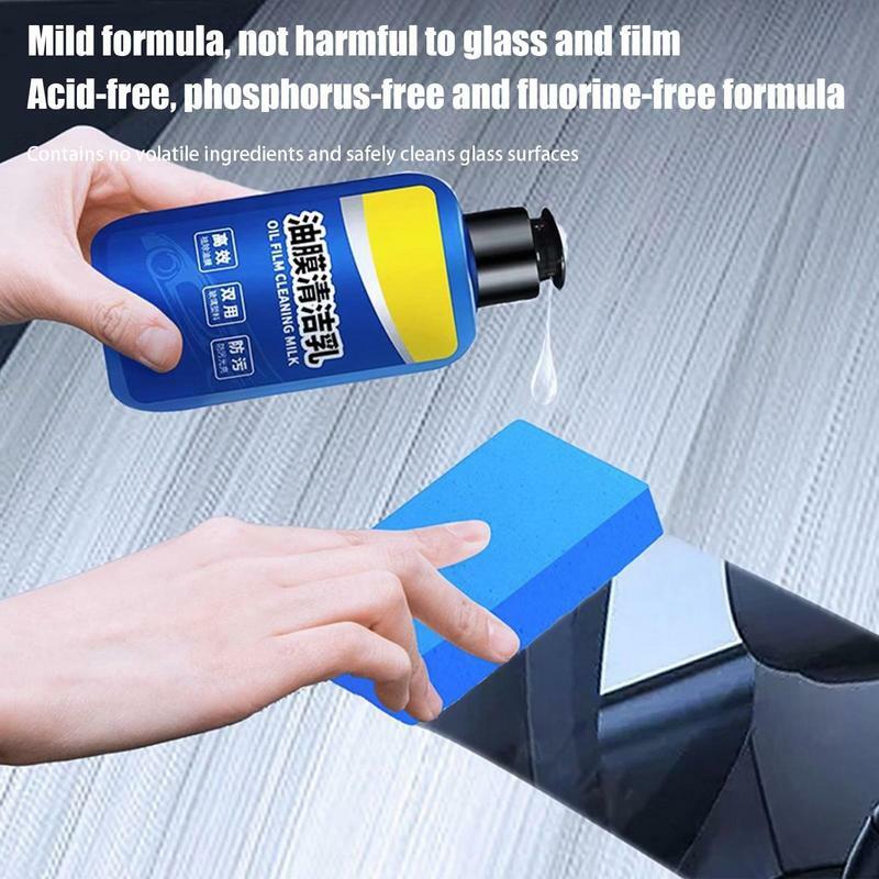 Removedor de película de aceite para ventana de coche, película de vidrio impermeable, crema, agente de detalle automático, limpiador de parabrisas de coche, 120g