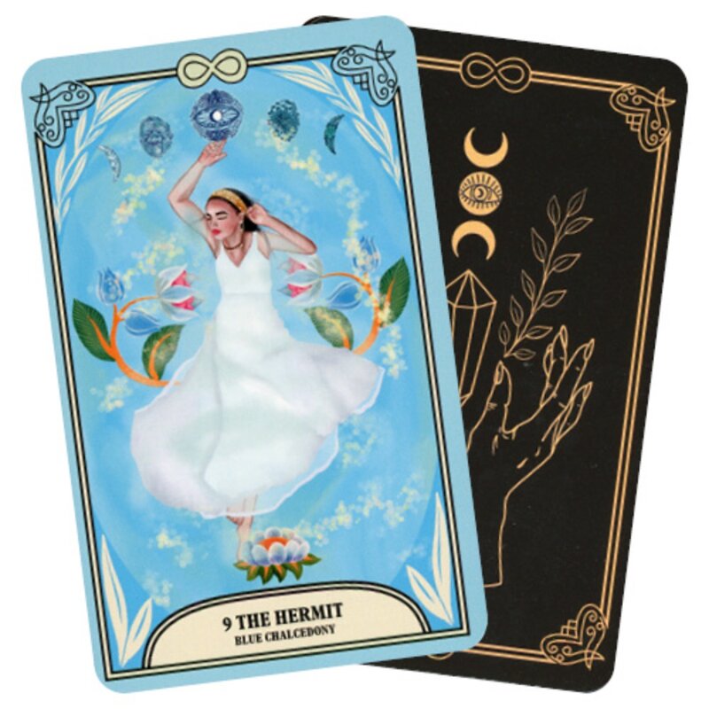 10.3*6cm kryształowy magiczny Tarot: zrozum i kontroluj swój los za pomocą kart tarota 78pcs