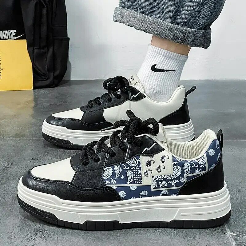 Men's Shoes Autumn Breathable Shoes New Internet Hot Casual Argan Board Shoes Sports Height Increasing Daddy Driving Fashion Sho