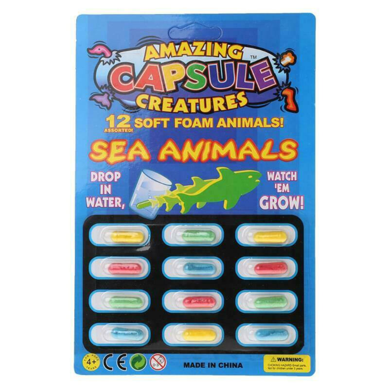 1 ~ 10 buah pil ekspansi kapsul ekspansi direndam dalam air untuk memperluas mainan mainan anak-anak mainan mandi dinosaurus kartun pendidikan dini