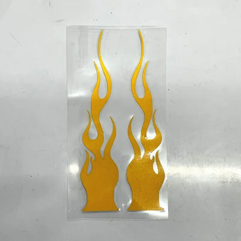 1 Set DIY Flame Vinyl Decal Sticker Waterproof Universal For Car Motorcycle Gas Tank Motorcycle Flame Sticker Kit Decals