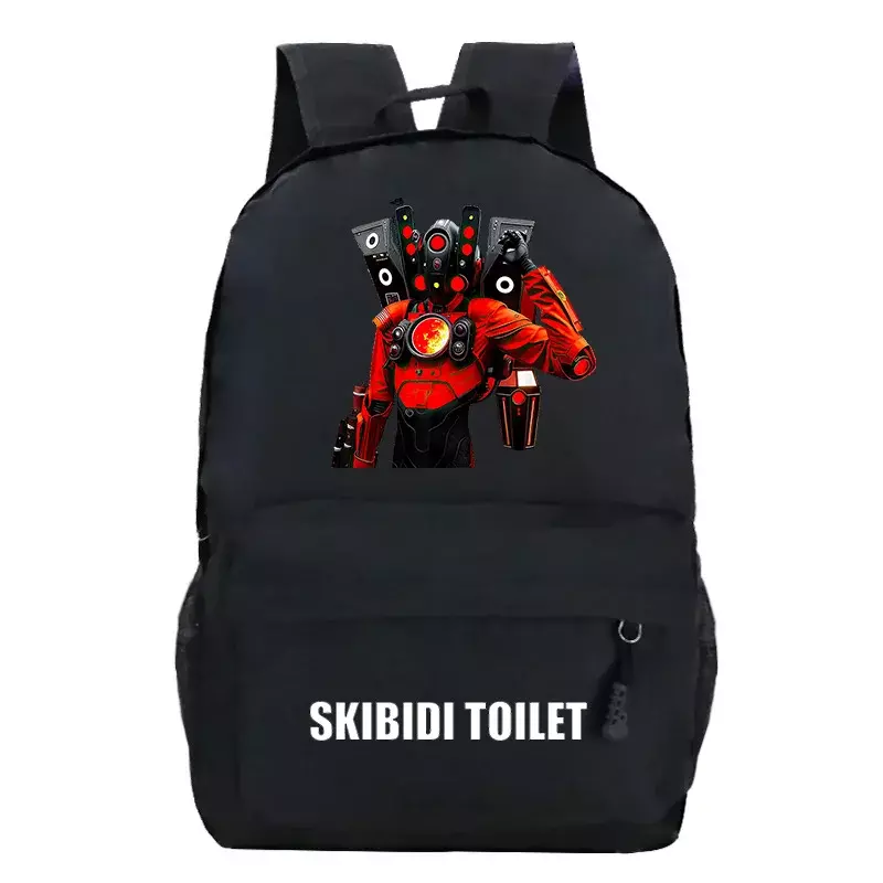 Game Skibidi Toilet Print Backpack kids School Bags Travel Bag Students Boys Girls back to school Bookbag gift bag