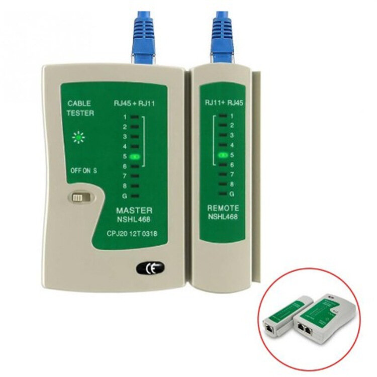 Rede Cable Tester, fio de telefone, Detector de Linha, Tracker Tool, RJ45, RJ11, RJ12, Cat5, Cat6, UTP, LAN