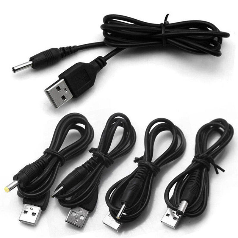 Conector de Cable de alimentación USB a DC, 2,0x0,6mm, 2,5x0,7mm, 3,5x1,35mm, 1,7mm x 4,0, 5,5x2,1mm, 5V