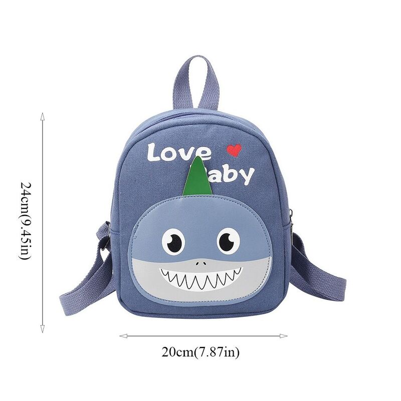 Kids Rabbit Cartoon Schoolbag, Shark Canvas, Kindergarten Schoolbags, presentes de aniversário, mini mochila bonito para meninas, meninos, novo