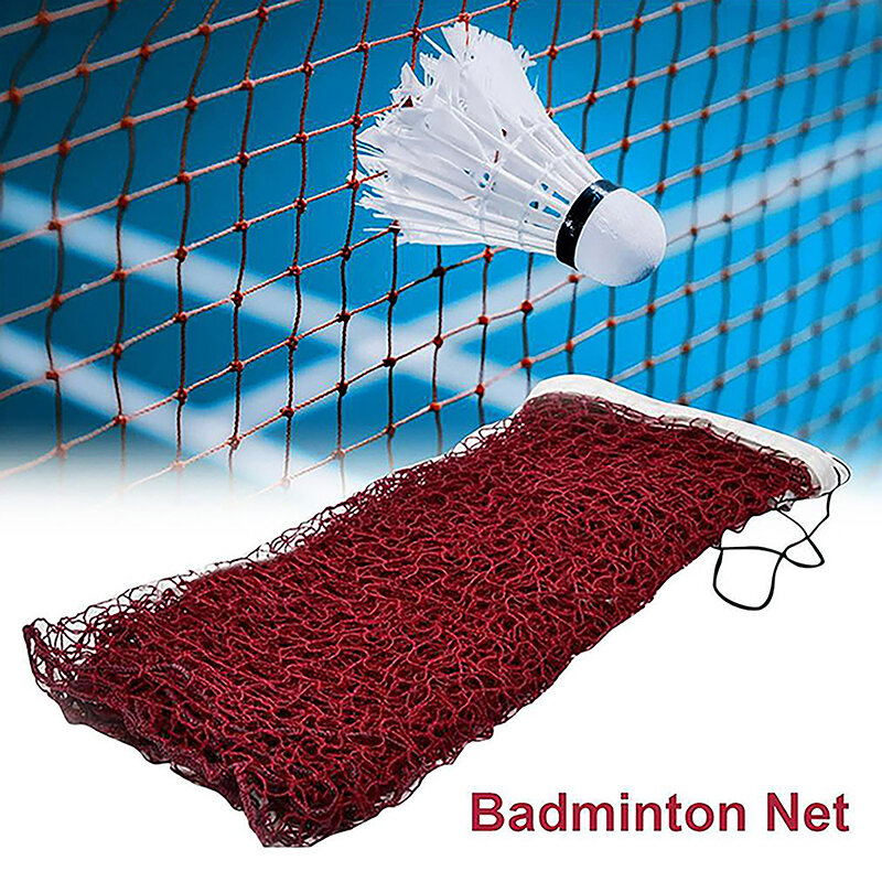 Jaring Badminton portabel, jaring olahraga rekreasi kegiatan kebugaran kompetisi dengan jaring bola standar