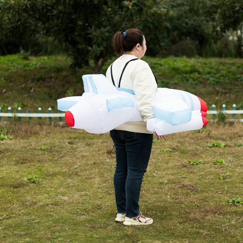 New Funny Riding Combat Airplane Inflatable Clothing Party Role Play Inflatable Clothes for 150 to 180cm