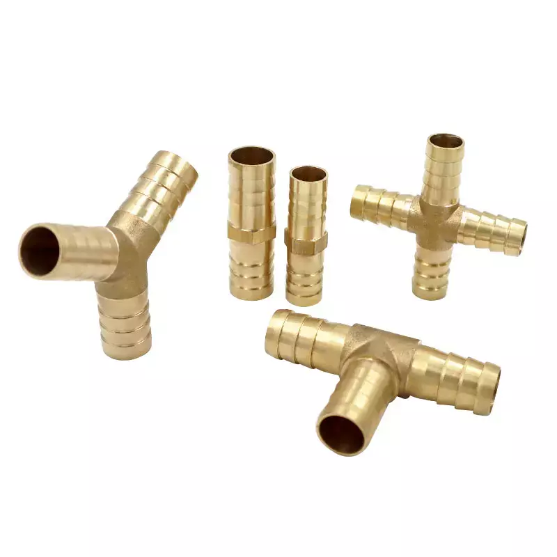 3mm-25mm Brass Splicer Pipe Fitting Connector Hose Bar Gas Copper Barbed Coupler Connector Joint Coupler Adapter Tube Fittings