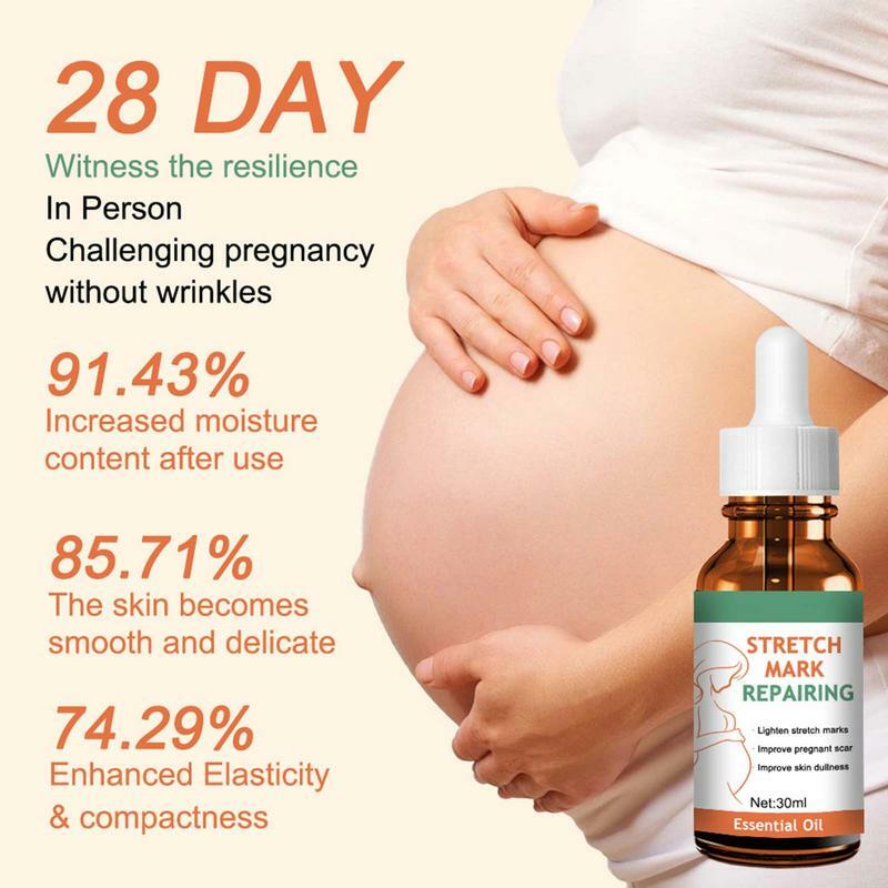 Esencia de vientre para el embarazo, crema de vientre Natural para el embarazo, reafirmante de la piel, eliminador de marcas de estiramiento, mantequilla de vientre efectiva, 30ml