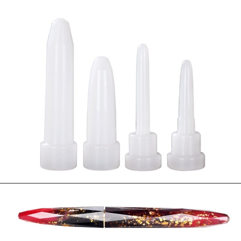 E0BF авторучка ручной работы, эпоксидная форма для литья, цилиндрическая ручка, силиконовая форма «сделай сам»