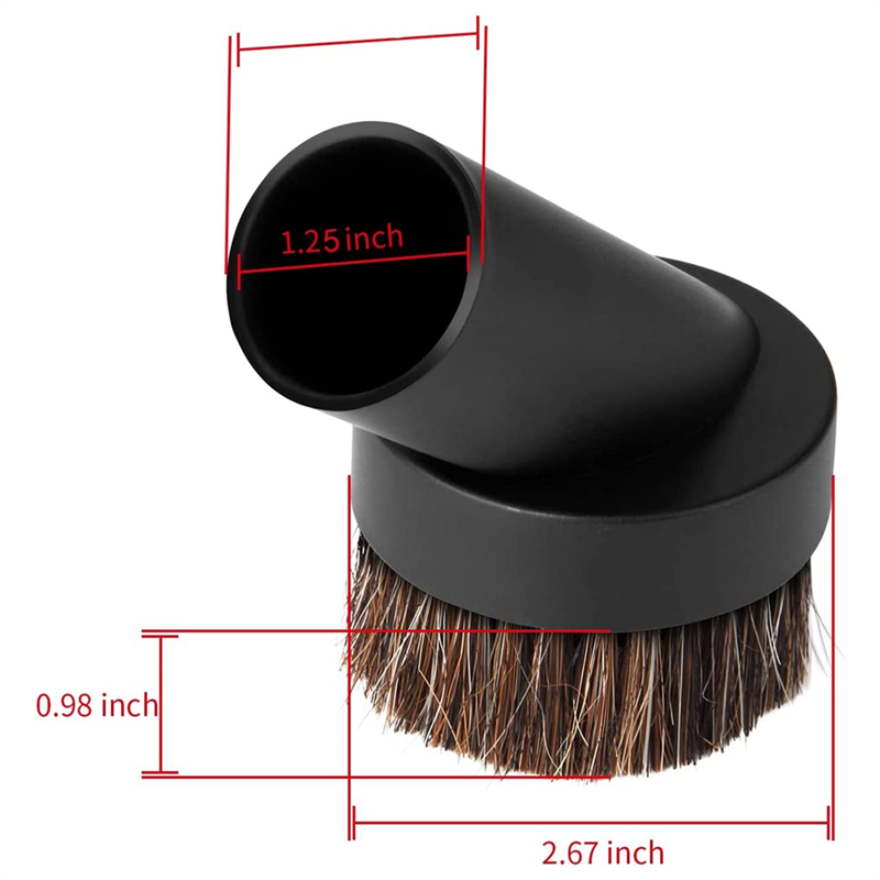 Bristle Vacuum Brush Round Brush Vacuum Attachment Universal Vacuum Dust Brush for Most Vacuum Cleaners Accessories