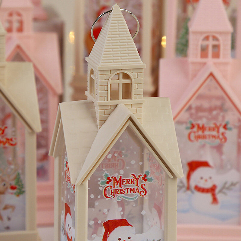 LED Candle Castle Vela Decorativa, Linda Decoração de Natal Festiva Única, Pendurado Mesa Centerpieces, Decoração Quente Do Feriado