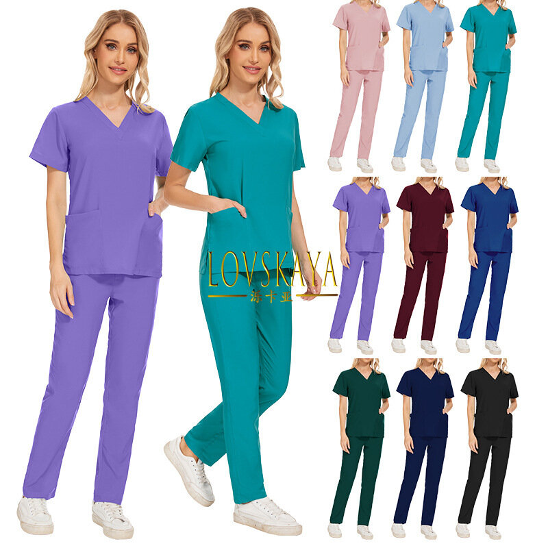 Short Sleeved Hand Washing Clothes for Women, Surgical Clothes, Operating Room, doutores Work