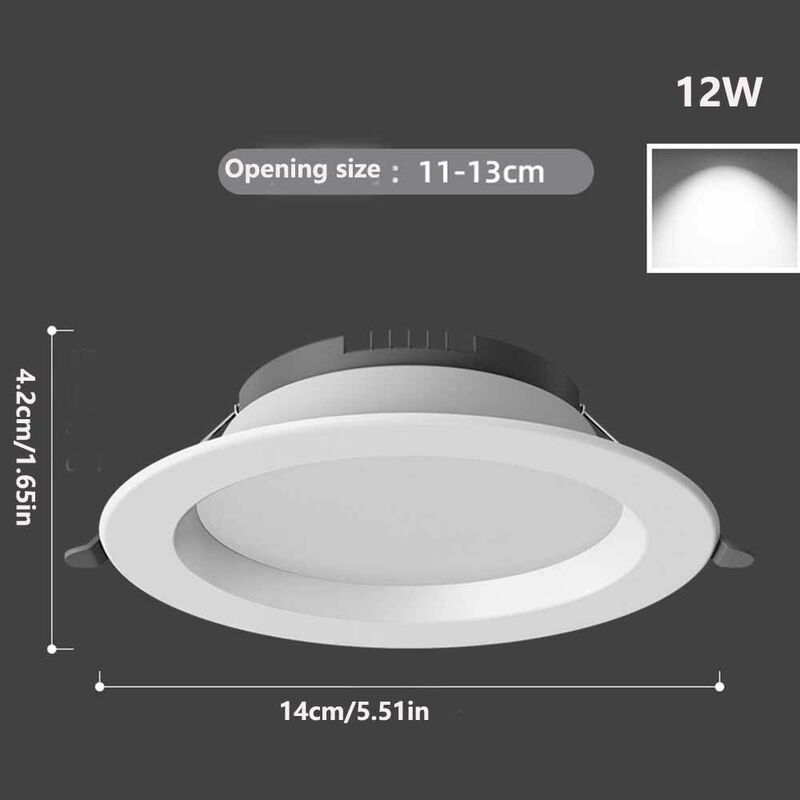 Recessed LED Downlight Small Energy Saving Spot Light Ceiling Lamp 5W 9W 12W Anti glare Down Lights Bedroom