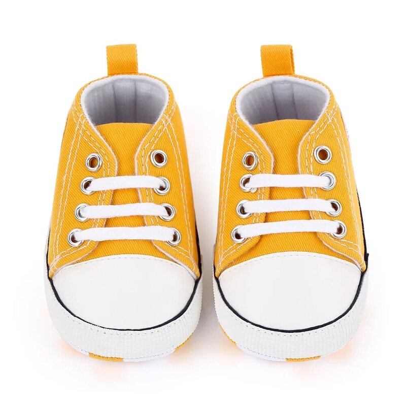 2024 New Arrival Baby Boys Girls Shoes Canvas Print First Walker Infant Toddler Anti-Slip Prewalker Indoor Shoe For Dropshipping