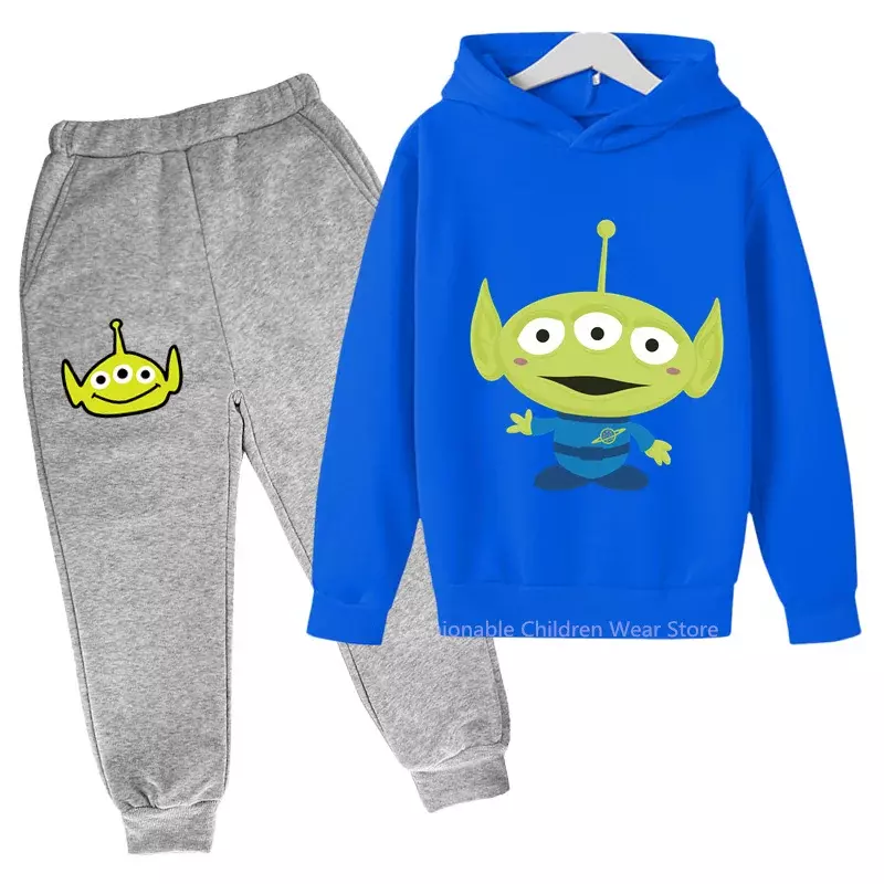 Disney Alien-Sudadera con capucha y pantalones para niños, divertidos e informales, para primavera y otoño