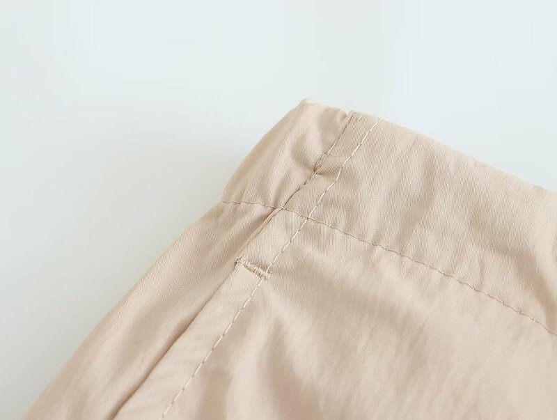 Pantalones rectos de cintura alta con cordón elástico para mujer, moda elegante, Vintage, invierno, 2023
