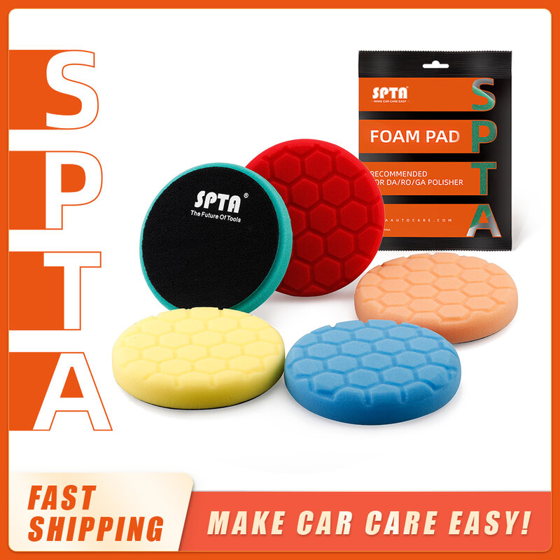 (Оптовая Продажа) SPTA 3 "/5"/6 "/7" полировальные колодки для автомобиля, полировальные колодки с сотовым рисунком для полировки автомобиля/вощения
