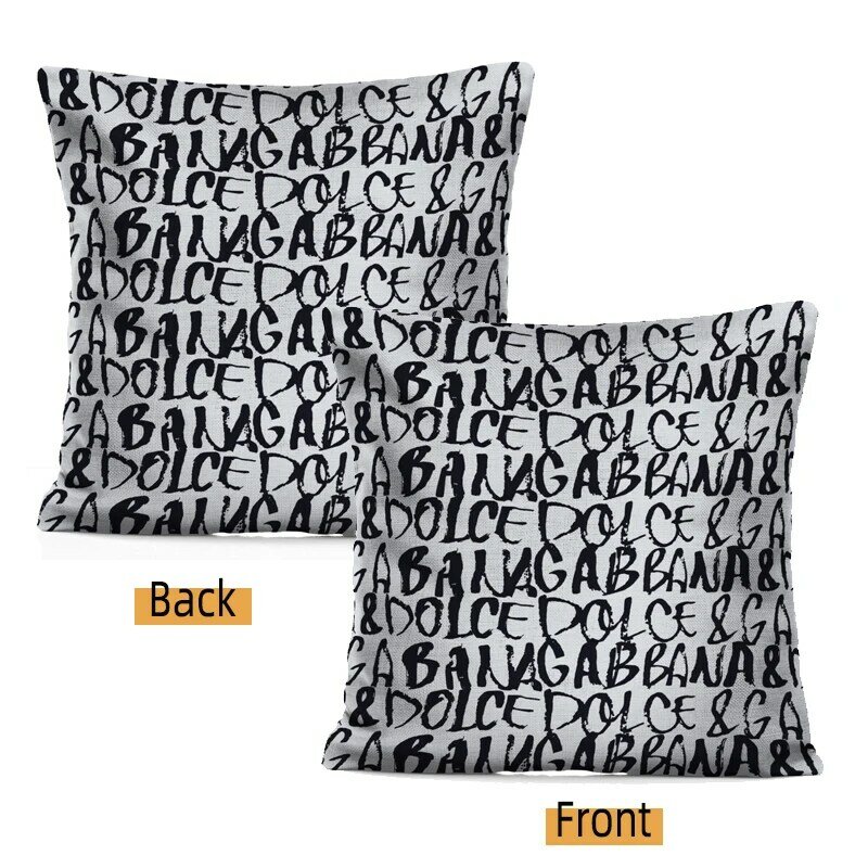 Letter abstract creative geometric expression dogma cushion cover printing idea throw pillowcase for car sofa chair home pillowc
