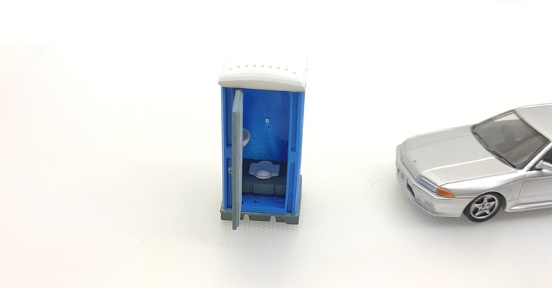 1:64 1/87 HO manuale modello di auto scena simulazione wc Mobile wc Garage sabbia tavolo G053
