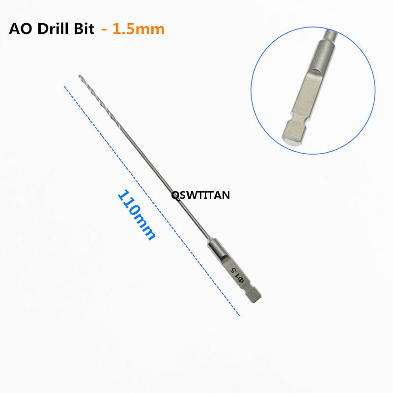 10Pcs AO Bone Drill Bit strumenti chirurgici veterinari ortopedici