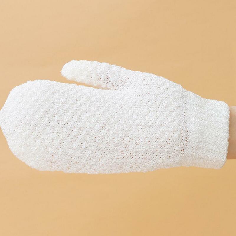 Reutilizável útil lavar a pele do corpo esfrega luvas luva de banho de toalha mitten design ergonômico para salão de beleza