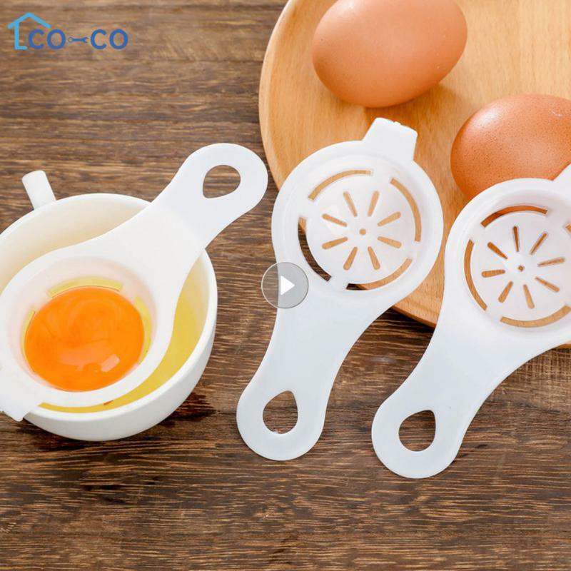 Eigelb Separator Eier teiler weiß Kunststoff bequem Haushalt Eier Werkzeug Eier filter Kochen Backwerk zeug Küchen zubehör