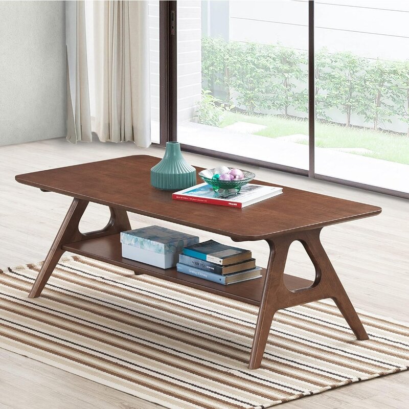 Круглая мебель Arona, журнальный столик, коричневый