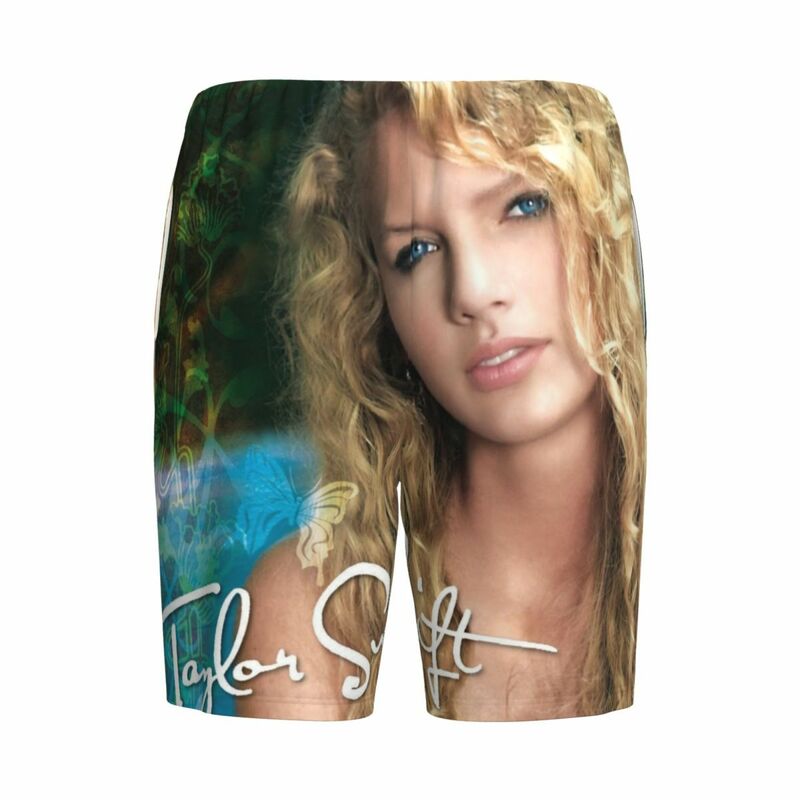 Custom Swift Music Singer Taylor Pyjama Short Nachtkleding Heren Elastische Tailleband Slaap Lounge Korte Pjs Met Zakken