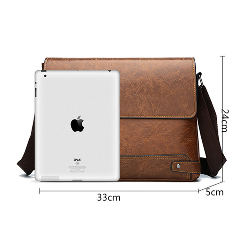 Luxury Brand Men Sling Bag Leather Side Shoulder Bag For Men Husband Gift Business Messenger Crossbody Bag Male Handbag