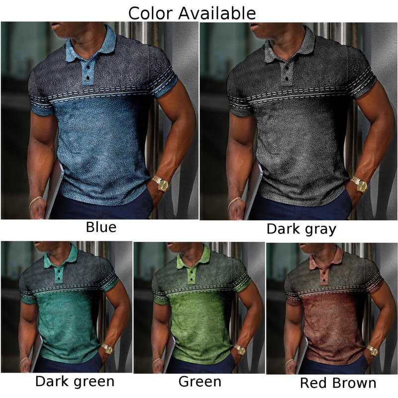 Brand New High Quality Tops T-Shirt Soft Stylish Tee Blouse Button Collar Casual Comfortable Fashion Office Print