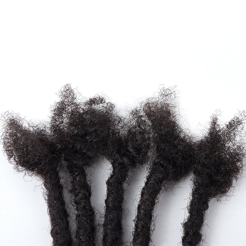 Ahvast dreads 2022 recém chegados cabelo humano macio texturizado locs encaracolado termina artesanal dreadlock extensões