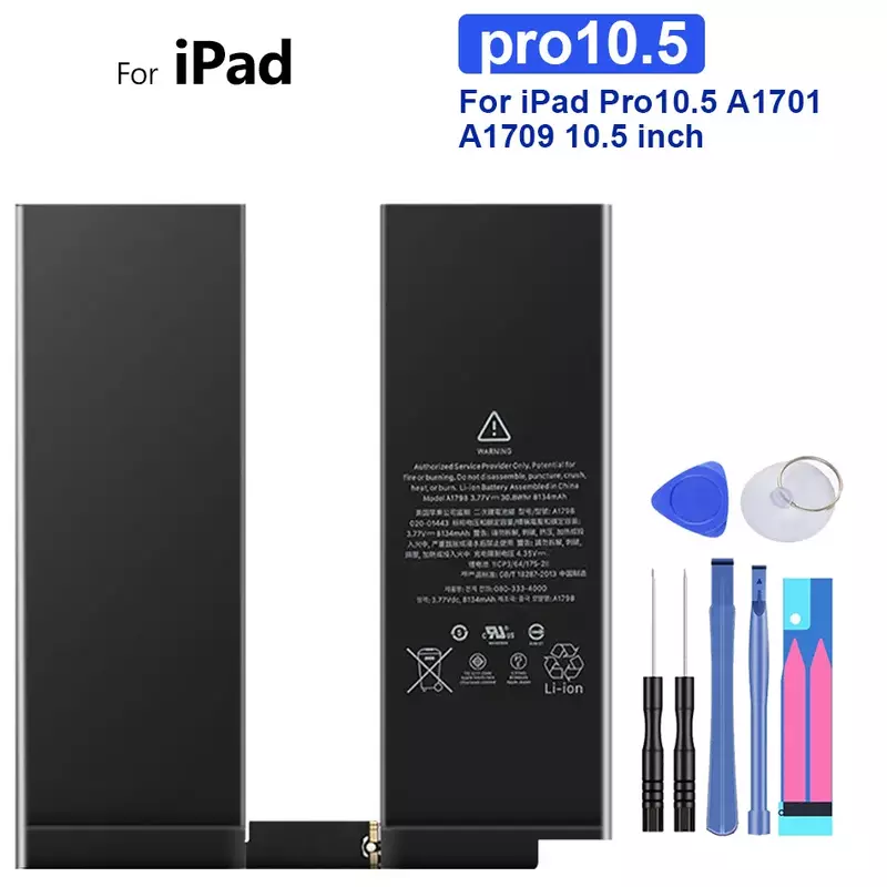 แท็บเล็ตแบตเตอรี่8134มิลลิแอมป์ต่อชั่วโมงสำหรับ Apple iPad Pro 10.5นิ้ว A1701 A1709