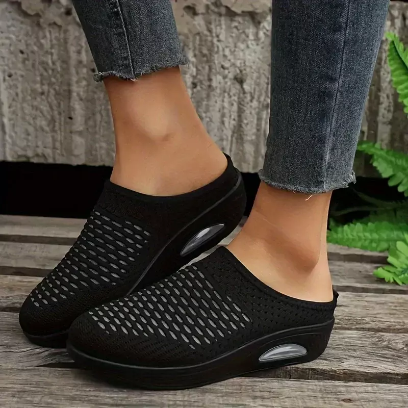 Zapatillas de cuña Premium para mujer, zapatos Retro de plataforma informales antideslizantes Vintage, sandalias ortopédicas para diabéticos de talla grande